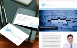 Identidade visual, papelaria e web design para o site profissional do Dr. José Leandro, médico neuropediatra. Identidade visual, papelaria e web design para o site profissional do Dr. José Leandro, médico neuropediatra.