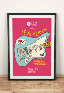 Pôster ilustrado, assessoria de imprensa e produção de show do Lê Almeida (RJ) em Fortaleza, dentro do projeto Show das Cinco. Pôster ilustrado, assessoria de imprensa e produção de show do Lê Almeida (RJ) em Fortaleza, dentro do projeto Show das Cinco.